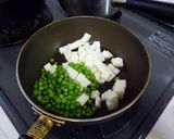 明太マヨ　de　長いもグリンピース作り方3写真