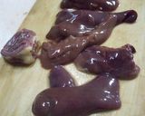 鶏レバーのケチャップ絡め作り方5写真