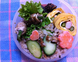 ぬか漬けきゅうりと鰻の蒲焼き混ぜご飯作り方4写真