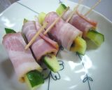 きゅうりのベーコン巻き天ぷら作り方4写真