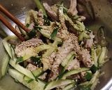 もつ胡瓜胡麻油和え作り方2写真