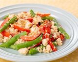 いんげんとパプリカの味噌白和え作り方6写真