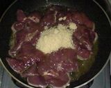 鶏レバの甘煮。作り方4写真
