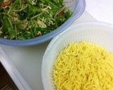 エビと水菜のバジルサラダ麺作り方6写真