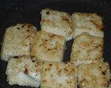 梅キュウとシソドレで美味しい一口焼絹豆腐作り方1写真