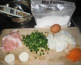 米粉のみで作る！お好み焼き〜作り方1写真