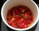 ソースから簡単☆トマト生ハムピリ辛パスタ作り方1写真