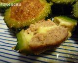 ゴーヤのチーズ入り肉詰め作り方12写真