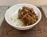 牛ひき肉とザーサイ のそぼろ丼!作り方5写真