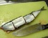 秋刀魚の梅はさみ揚げ作り方3写真