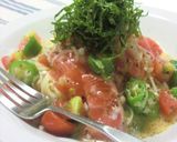 夏野菜とサーモンの冷製カッペリーニ＊作り方7写真