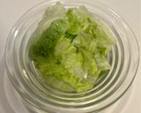 ちぎって載せるだけ！激ウマ納豆レタス！作り方1写真