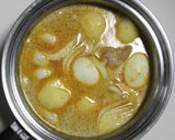 ゆで卵とじゃがいものイエローカレー作り方4写真