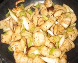 セロリが香る♪鶏から揚げの香味中華炒め作り方8写真