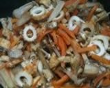 残りご飯でホカホカ五目ご飯作り方1写真