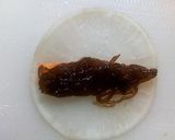 生姜ポン酢で　もずく大根巻き串天　作り方1写真