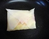 玉子とチーズとハムの春巻き作り方3写真