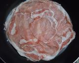 フライパンで豚しゃぶ肉のかさね焼き♪作り方2写真