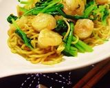 えびと小松菜のオイスター焼きそば♪作り方7写真