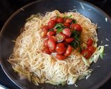 ミョウガと大葉でレモン塩パスタ～♪作り方5写真