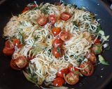 ミョウガと大葉でレモン塩パスタ～♪作り方6写真