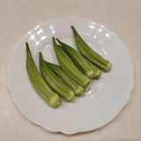 オクラとミニトマトの味噌豚丼作り方1写真