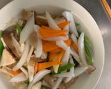 お一人様レンジ洋風ウスター梅照味豚平焼風作り方13写真