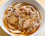 シンプルでおいしい肉うどん作り方8写真