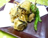 豚肉と茄子のまきまきカレー串天作り方7写真