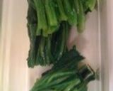 鯵の干物とほうれん草のおひたし作り方1写真