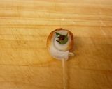 ❤一口おつまみ❤梅チーズちくわの串天作り方3写真