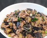 ナスと豚ひき肉の甘味噌しらたき作り方9写真