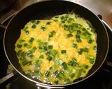 餡かけニラ玉丼(和風餡かけオムライス)作り方3写真