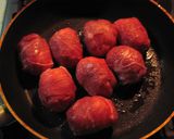 ♪焼肉のたれで肉巻きおにぎり♪作り方3写真