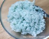 キャラ弁☆デコふり空色deスティッチ♪作り方1写真
