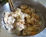 鶏のから揚げ・玉ねぎソースのサラダ仕立て作り方4写真