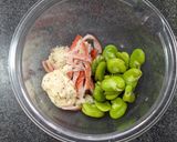 そら豆とカニカマのガーリックマヨサラダ作り方3写真