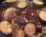 簡単☆ひき肉とさといも入りなす煮♪作り方4写真