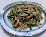 夏野菜　ゴーヤとなすの味噌ゴマラー油炒め作り方7写真