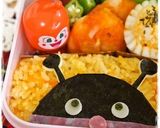 ＊キャラ弁＊　ペタっとバイキンマン★作り方3写真