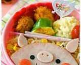 ＊キャラ弁＊　ペタっとバイキンマン★作り方4写真