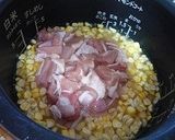とうもろこしと鶏肉の炊き込みご飯作り方2写真
