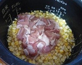 とうもろこしと鶏肉の炊き込みご飯作り方2写真