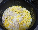 とうもろこしと鶏肉の炊き込みご飯作り方3写真