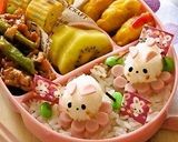 キャラ弁に☃雪でそり遊びnoうさぎちゃん作り方5写真