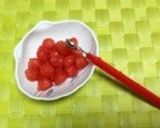 スイカのゼリーで、祝！なでしこジャパン作り方1写真