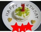 離乳食　★HMで誕生日ケーキ★作り方6写真