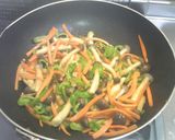 残り野菜としめじでマヨポン炒め作り方3写真