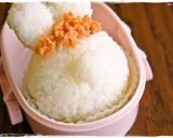 ＊キャラ弁＊簡単★お花冠のうさぎちゃん作り方4写真