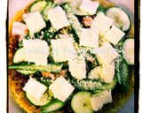 もちっかりっ夏野菜のじゃがコーンピッツア作り方10写真